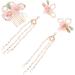 FRCOLOR 3 Sets Comb Hair Styling Accessories Aesthetic Hair Accessories Hair Clips Chinese Tassel Hair Clip Cheongsam Hair Accessories Chinese Hair Barrette Flower Tassel Hairpins Pearl - Buy Online on GoSupps.com