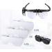 Lightweight Magnifying Glass Adjustable 6 Kinds of Lens Lighting Magnifying Glass for Reading Newspaper Repaiwatch/1Cps Lofty Ambition - Buy Online on GoSupps.com
