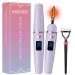 Heated Eyelash Curlers Heated Lash Curler Type C Rechargeable Electric Eyelash Curler for Women Natural Eye Lash Curler Makeup Tool with Eyelash Comb 24 Hours Long Lasting -Dark Purple