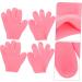 Beavorty 2 Pairs Moisturizing Gloves Lotion Mittens Gloves for Dry Hand Dry Hand Gloves Hand Gloves Moisturizing Overnight Silicone Gloves Pink Heel Miss Moisturizing Socks - Buy Online on GoSupps.com