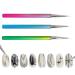 Vbnuyhim Nail Liner Brush Drawing Pens Striping Brushes 7/9/11mm Thin Nail Brush Detail Drawing Brush Gel Nail Polish Brush for Home