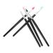 VINTORKY 5pcs Silicone Eyeshadow Brush Glitter Outfit Creme Eyeshadows Cream Makeup Brush Plastic Handle