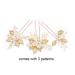 Vintage Crystal Leaf Bridal Hair Pins - Pack of 3 (Gold) | Wedding Party Hair Accessories - Buy Online on GoSupps.com