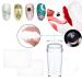 Buy Niceneeded Nail Art Schaber-Set | 4 Silicone Stamper Heads & 8 Clear Nail Stamps for DIY Nail Art | International Shipping Available - Buy Online on GoSupps.com