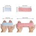 Pink White Blue Grey Spa Facial Headband Set | Soft Microfiber Makeup Hair Wraps for Women | 12 Pieces - Buy Online on GoSupps.com