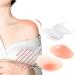 Kimaoya Silicone Shoulder Pads for Womens Clothings, Anti-Slip Shoulder Push-up Pads, Reusable, Natural, Invisible Enhancer Shoulder Pads for Clothing Transparent & Pink