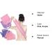 4 Pack Exfoliating Shower Bath Gloves Back Scrubber Set for Women Men Children - Skin Exfoliation and Cleansing - Stretchable Pull Strap Washcloth - Pink Purple - Buy Online on GoSupps.com