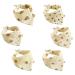 Fzsecriu bibs baby Muslin triangle baby 6 pieces neckerchief baby spitting towels baby musselin gauze towels baby for teeth and drooling