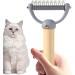 Double Sided Undercoat Rake - Double Sided Undercoat Rake for Dogs Cats Double Sided Dematting for Cat Grooming - Buy Online on GoSupps.com