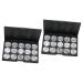 FOMIYES Empty Eyeshadow Palette 2pcs 15 Eyeshadow Empty Makeup Empty Cosmetic Eye Shadow Concealer Cosmetic Case Travel 1 count (Pack of 1) Silverx2pcs