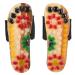 Verdant touch foot massage slippers massage slipper foot massage blood -activating health care shoes for foot tension black size 37