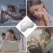Lavender Aromatherapy Weighted Eye Mask for Hot & Cold Therapy - Relief for Dry Eyes, Puffy Eyes, Migraine, Sinus Pain - Men & Women - Grey - Buy Online on GoSupps.com