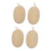 FOMIYES 4 Pcs Loofah Bath Ball Natural Cleaning Products Spa Bath Mat Exfoliating Back Scrubber Bath Body Cleaning Tool Bath Scrubber for Loofah Wipe Washbasin Man Frosted Cotton