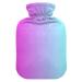 Purple color gradient hot water bottle with reference heat bottles for pain relief handfoot warmer feet and bed warmers for women girls children 1 l