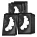 Focenat 50 PCS Under Eye Patches Eye Pads for Lash Extensions Eyelash Extension Pads Under Eye Gel Pads for Lash Extensions Supplies (Black)