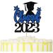 Fulenyi Decorations for Graduation Cakes Congratulations Graduation Supplies Cake Decorations High School Graduation College Graduation Decorations Black Blue - Buy Online on GoSupps.com