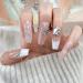 Temperament nail art French bow plaid diamond hollowed out love nail shop nail wear a wedding mandarin duck nail(XS) - Buy Online on GoSupps.com