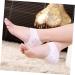 Housoutil 1 Pair Heel Sleeves for Silicone Heel Sleeve Heel Support Insoles for Plantar Heel Cups Shoe Filler Heel Insole Socks for Plantar Cracked Moisturizing Gel White medium - Buy Online on GoSupps.com