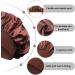 leiwo Silk Bonnet Satin Bonnet 2PCS Hair Bonnet for Sleeping Soft Elastic Band Breathable Hair Wrap Sleep Cap Black + Brown - Buy Online on GoSupps.com