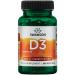 Swanson Vitamin D3 125mcg (5000 IU) Deposit 1 Capsule Every 5 Days 250 Soft Capsules High Dosed Soy Free Gluten Free Non-GMO