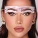 Eyebrow Stamp Eyebrow Stamp Stencil kit One Step Brow Stamp Shaping Kit 12 Reusable Eyebrow Template With Strap 2 Eyebrow Pen Brushes (DARK BROWN) - Buy Online on GoSupps.com