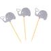 OFFSCH 3pcs Elephant Cupcake Picks Appetizers Fruit Cocktail Picks Jungle Gold Glitter Toppers Topper Heart Glitter Topper Heart Wedding Paper Cups Cupcake Topper Plate Sequins Silver medium - Buy Online on GoSupps.com