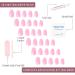 Glamnetic Press On Nails - Think Pink | Reusable Short Oval Light Pastel Pink Nails | 30 Nail Kit with 15 Sizes - Buy Online on GoSupps.com