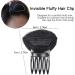 Invisible Hair Clip | Sponge Clip Front Hair Base Sponge Clip Front Hair Base Puff Hair Head Cushion Increase Hair Pad Comb Bump up Volume Hair Base for Hairstyle Tools Accessories Lencyh Black - Buy Online on GoSupps.com