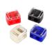 Cetornie 4 Pieces Cosmetic Pencil Sharpener Pencil Sharpener for Eyebrow Eyeliner Dual 2 Holes Sharpener for Makeup Blue White Red Black