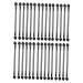 VINTORKY 30pcs Double Ended Eyeshadow Brush Cosmetic Tool Bling Makeup Brushes Sponge Black Artificial Fiber