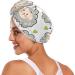 Small Sheep Hair Towel 2 Pack | Super Absorbent Quick Dry Hair Turbans with Button Twist for Women & Girls | International Shipping Available - Buy Online on GoSupps.com
