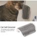 Cat Self Groomer Wall Corner Massage Comb for Long & Short Fur Cats - Grey - Buy Online on GoSupps.com