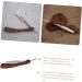 Minkissy 3-in-1 Folding Knife Razor - Stainless Steel Straight Shave Razor & Blade Holder for Men | Old-Fashioned Wood Design | Ideal for Daily Use & Hairdressers - Buy Online on GoSupps.com