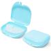 Mrs. Odonto Retainer Case - Pack of 2 - Odorless Mouth Guard Case - Ventilated, Durable & Hygienic for Carrying and Protecting Braces, Dentures & Aligners - 3.14 x 3.14 x 1.1 - (Bluish) Pack of 2 Bluish