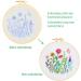 Caydo Embroidery Kit for Beginners - Floral Cross Stitch Set with Fabric, Hoop, Thread, and Tools - Buy Online on GoSupps.com