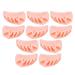 Silicone Toe Overlap Separator 5Pair Daily Exercise Training Thumb Valgus Corrector(Skin Color)