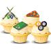24x Pre-cut Snooker Pool 3-4cm Edible Wafer Card Standing Cupcake Toppers Birthday Party Cake Decorations (Premium Wafer Card) - Buy Online on GoSupps.com