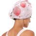 Pink Scallop Hair Towel 2 Pack - Super Absorbent Quick Dry Hair Turbans for Women & Girls - Buy Online on GoSupps.com