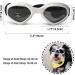 PETLESO Dog Goggles Stylish Pet Sunglasses Anti-Fog Waterproof Windproof Dog Sunglasses Eye Protection Anti-UV Goggles for Small/Medium Dogs - White - Buy Online on GoSupps.com