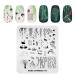 KADS Nail Art Stamping Plate Spring Willow Swan Stencil Nail Art Design Decoration Tool Stamp Plate (CN019)
