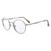 Eyekepper Reader Quality Spring Hinge Retro Round Reading Glasses Silver Silver 1.0 Diopter