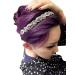 Beaded Rhinestone Headband - Elastic Non-Slip Black Hair Hoop for Women and Girls - Buy Online on GoSupps.com