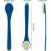 17 Inch Shower Body Brush with Long Handle - Exfoliating Back Scrubber for Men and Women - Non-Slip Handle and Adhesive Hook - Navy Blue - Buy Online on GoSupps.com