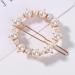 Yheakne Boho Pearl Circle Hair Clip - Vintage Gold Bobby Pin for Women and Girls - Buy Online on GoSupps.com