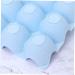 BUGUUYO Box Egg Holder Organizer Refrigerator Egg Holder Egg Container Household Egg Tray Blue 29*19CM - Buy Online on GoSupps.com