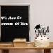So Proud of You Cake Topper Black Glitter Congrats Grad Cake Pick for 2024 Graduation Party Decoration - Buy Online on GoSupps.com