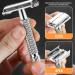 Aiweijia Double Edge Safety Razor Reusable Manual Stainless Steel Shaver Rust-proof Shaving for Men Wet Shaving Barber Beard - Buy Online on GoSupps.com