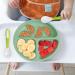 Vicloon 3Pcs Silicone Baby Suction Plates - Non Slip Divided Dishes for Toddler Self Feeding - Fits Most Highchairs - Green/Pink/Beige - Buy Online on GoSupps.com