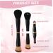 4 in 1 Makeup Brush Stackable Dual Ended Makeup Brush Mini Travel Makeup Brushes Set with Powder/Blush Brush Brush Blending Brush and Eyeshadow Brush Dual Ended Makeup Brush Stackable - Buy Online on GoSupps.com