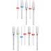 12 Pieces Ceramic Nail Mill Bits Professional Electric Nail Drill Bits for Removing Nail Polish and Gel Electric Manicure Pedicure Nail File Bits - Buy Online on GoSupps.com